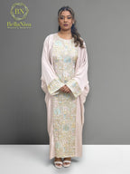 Abaya Pashmin Pastel