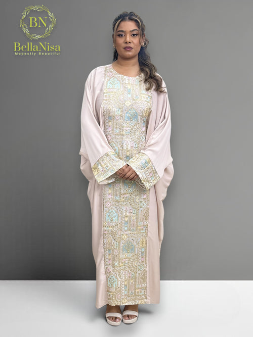 Abaya Pashmin Pastel