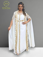 Arusa Kaftan White
