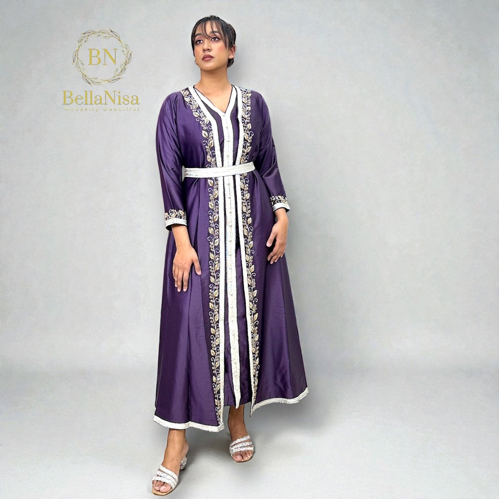 Tahara Kaftan Purple
