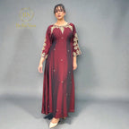 Yara Kaftan Claret
