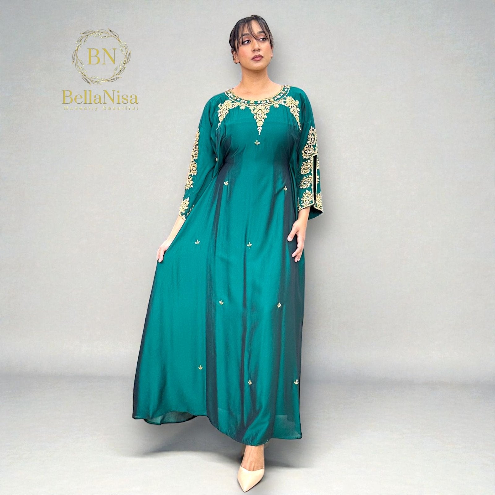 Yara Kaftan Emerald