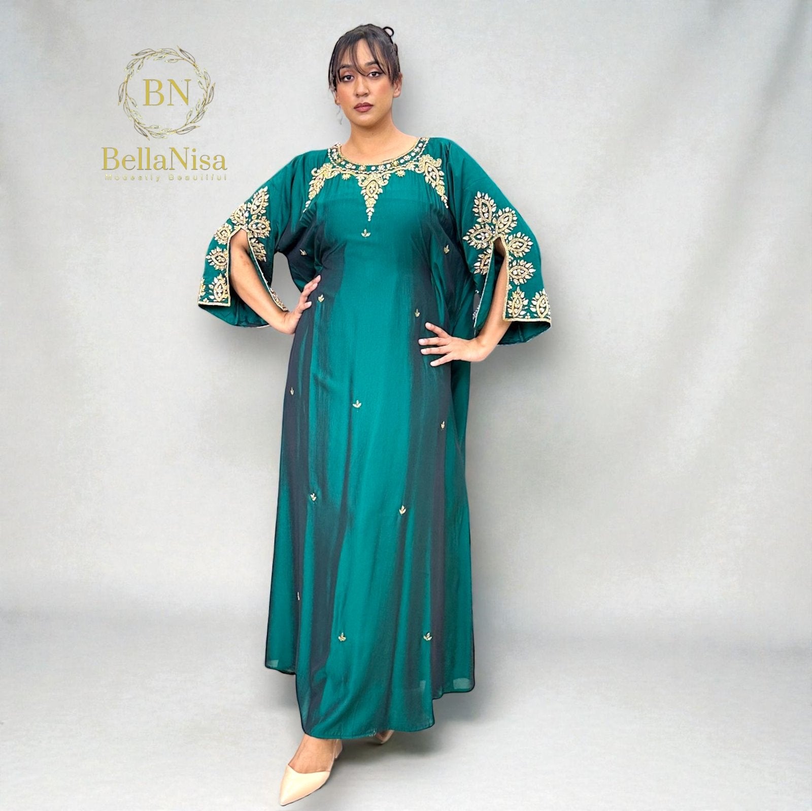 Yara Kaftan Emerald