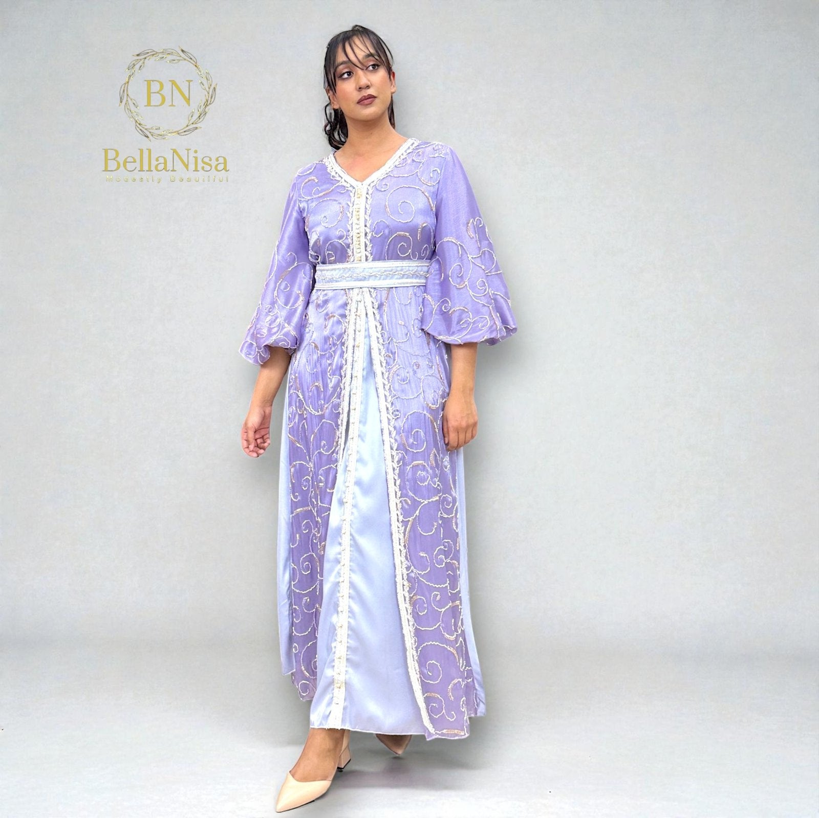 Taha Kaftan Lavender