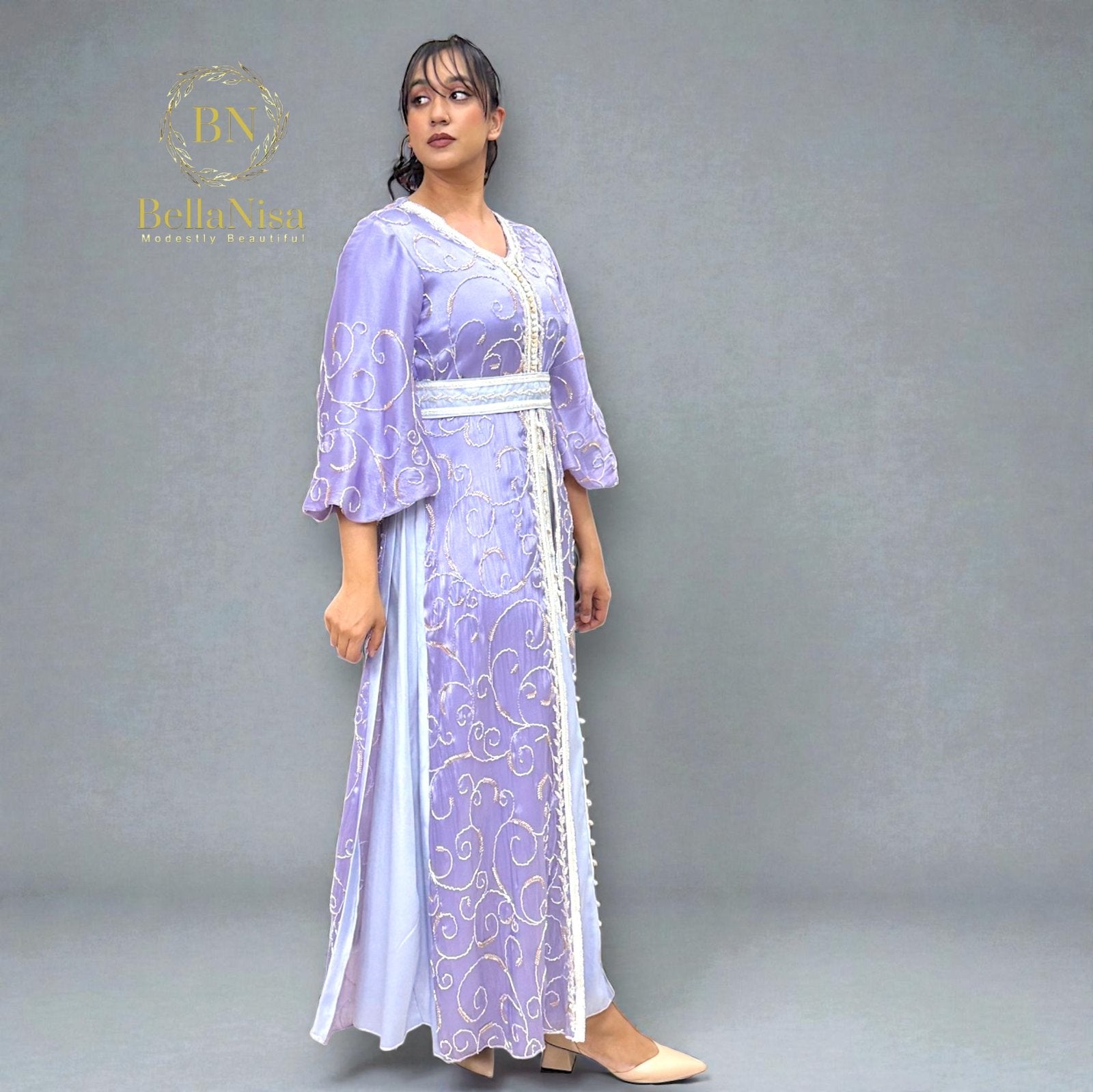 Taha Kaftan Lavender