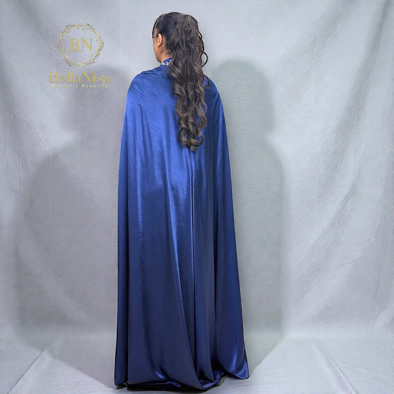 Ari Cape Dress Royal