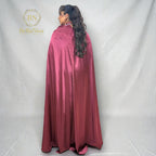 Ari Cape Dress Maroon