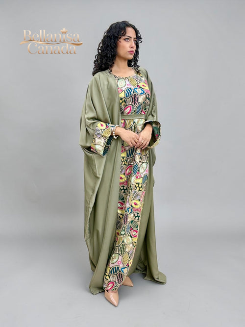 Abaya Khulud Green
