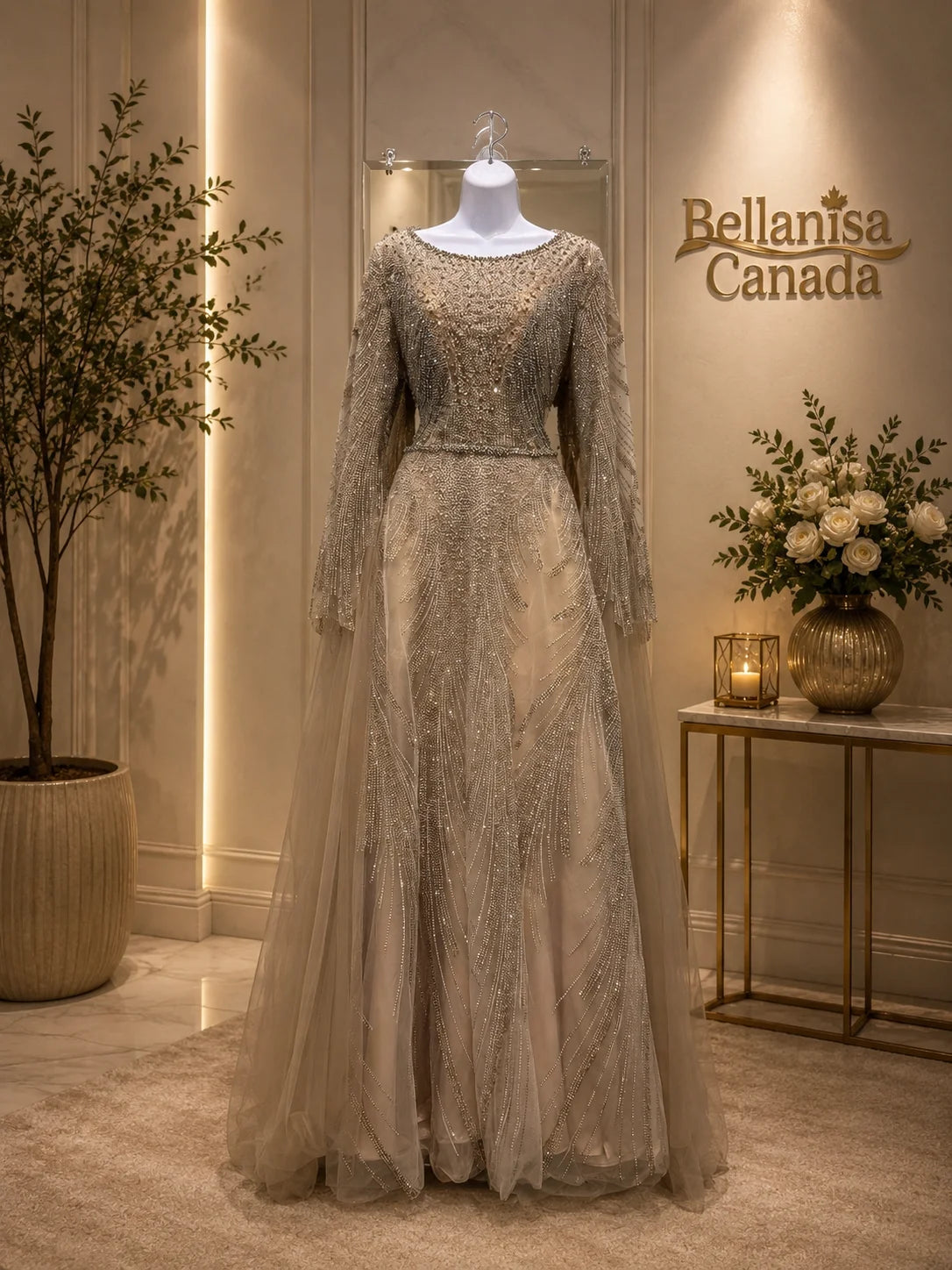 Jayhan Gown Beige