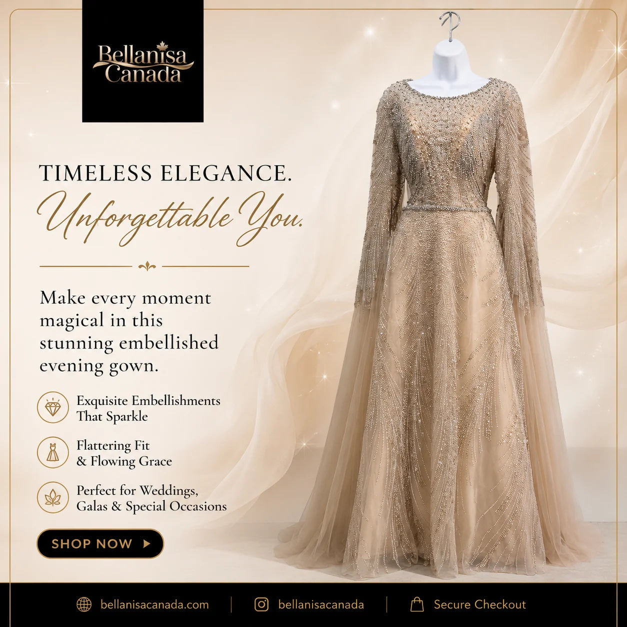 Jayhan Gown Beige