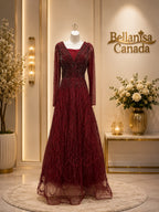 Jayhan Gown Maroon