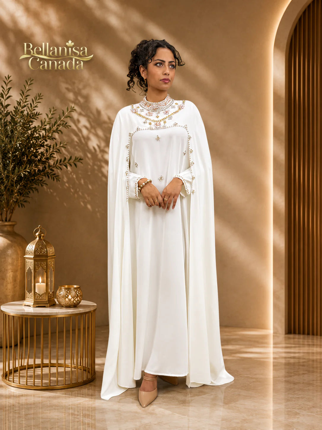 Kaftan Cape White
