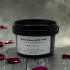 Morrocan Black Soap with Rose Oil.
