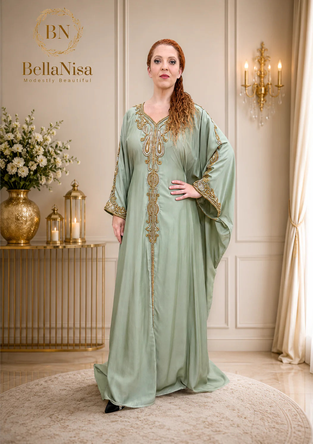 Warda Kaftan Sage