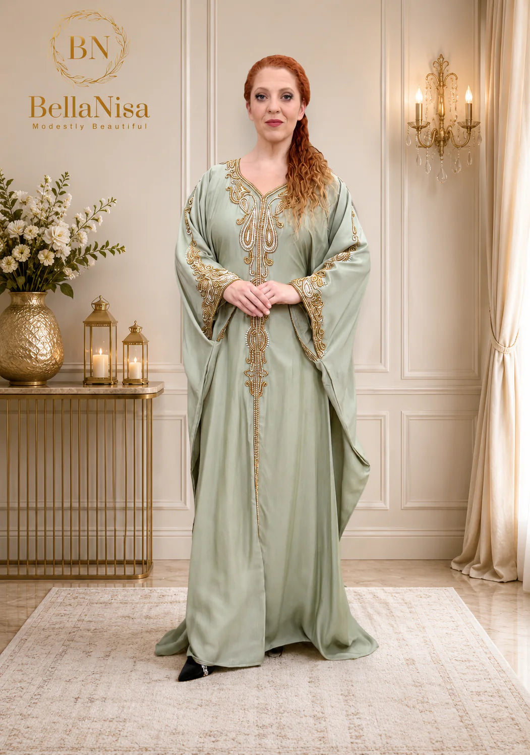 Warda Kaftan Sage