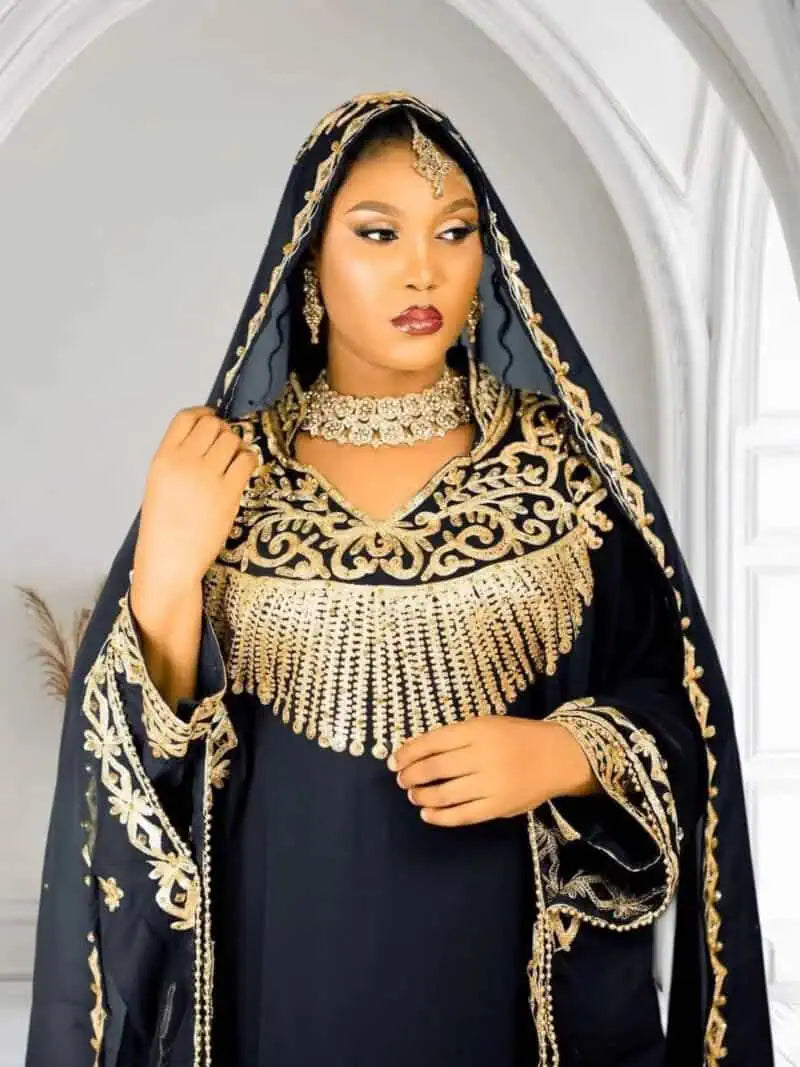 Lina Abaya Kaftan Black
