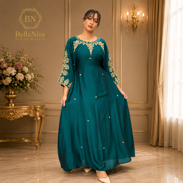 Yara Kaftan Emerald