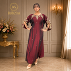 Yara Kaftan Claret
