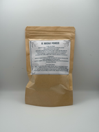 Bellanisa Al Mashat 100% Natural Powder Hair Mask pouch with instructions for use. Promotes hair growth and strength.