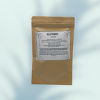 Bellanisa Nila Powder face and body mask, 100% natural indigo powder for skin brightening and detoxifying. 100g pouch.