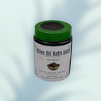 Bellanisa 100% Natural Olive Oil Bath Soap in a clear jar with a green lid, 500g, Moroccan origin, for exfoliating and detoxifying skin.