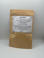 Bellanisa Qasil Powder face and body mask in a brown paper pouch. Natural cleansing and exfoliating powder.
