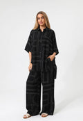 Summer Vibe Geometric Black